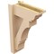 Ekena Millwork 6-in W x 14-in D x 22-in H Balboa Trad Rough Cedar Woodgrain TimberThane Outlooker, Primed Tan OUTUR060X14X22BOA04RCPR - alternate 5